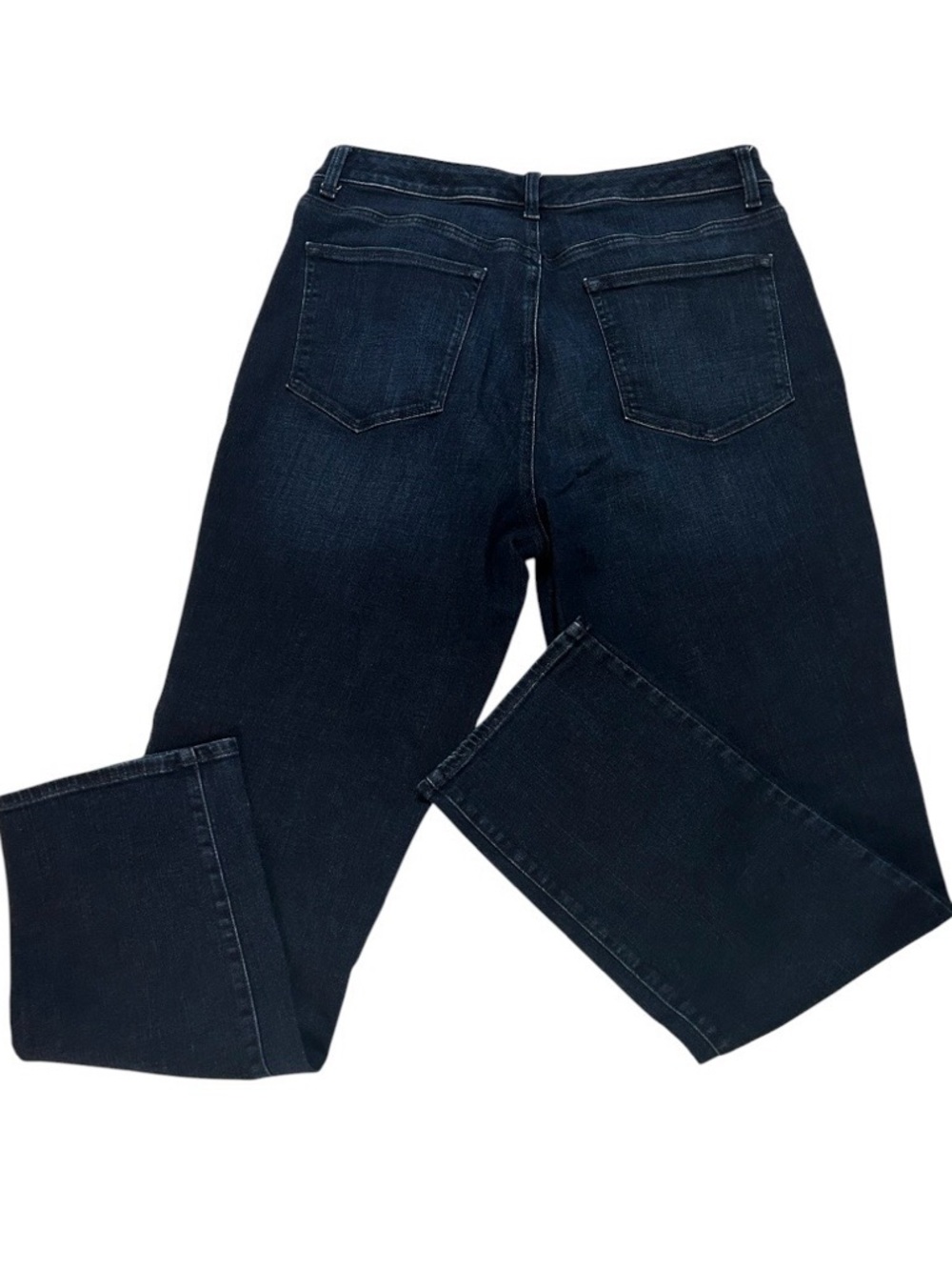 Talbots Flawless High Rise Straight Leg Jeans Size 12 Curvy Blue Stretch - Picture 5 of 7